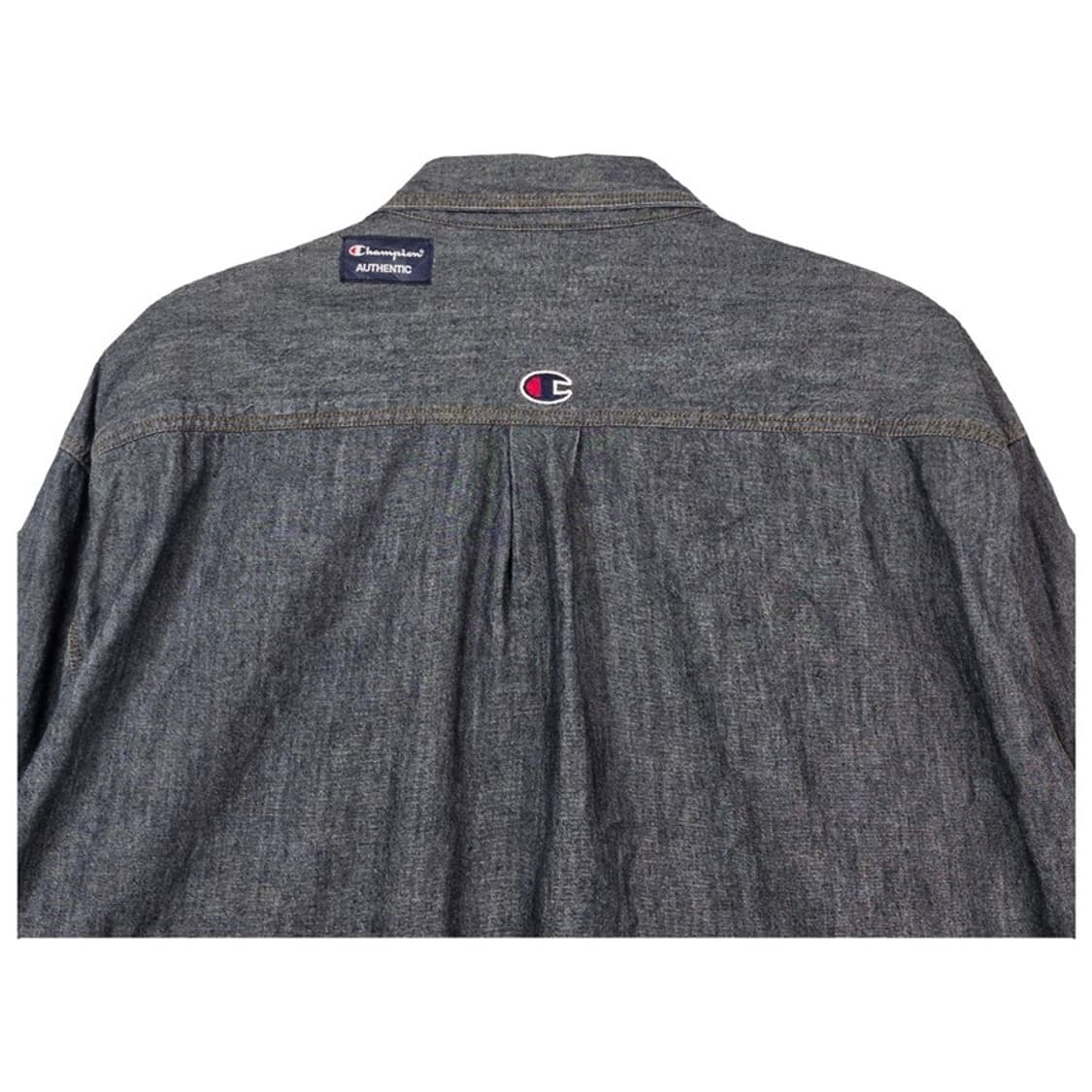 챔피온 U.S.A 어센틱 라인 빈티지 데님 셔츠 XL 상품이미지6