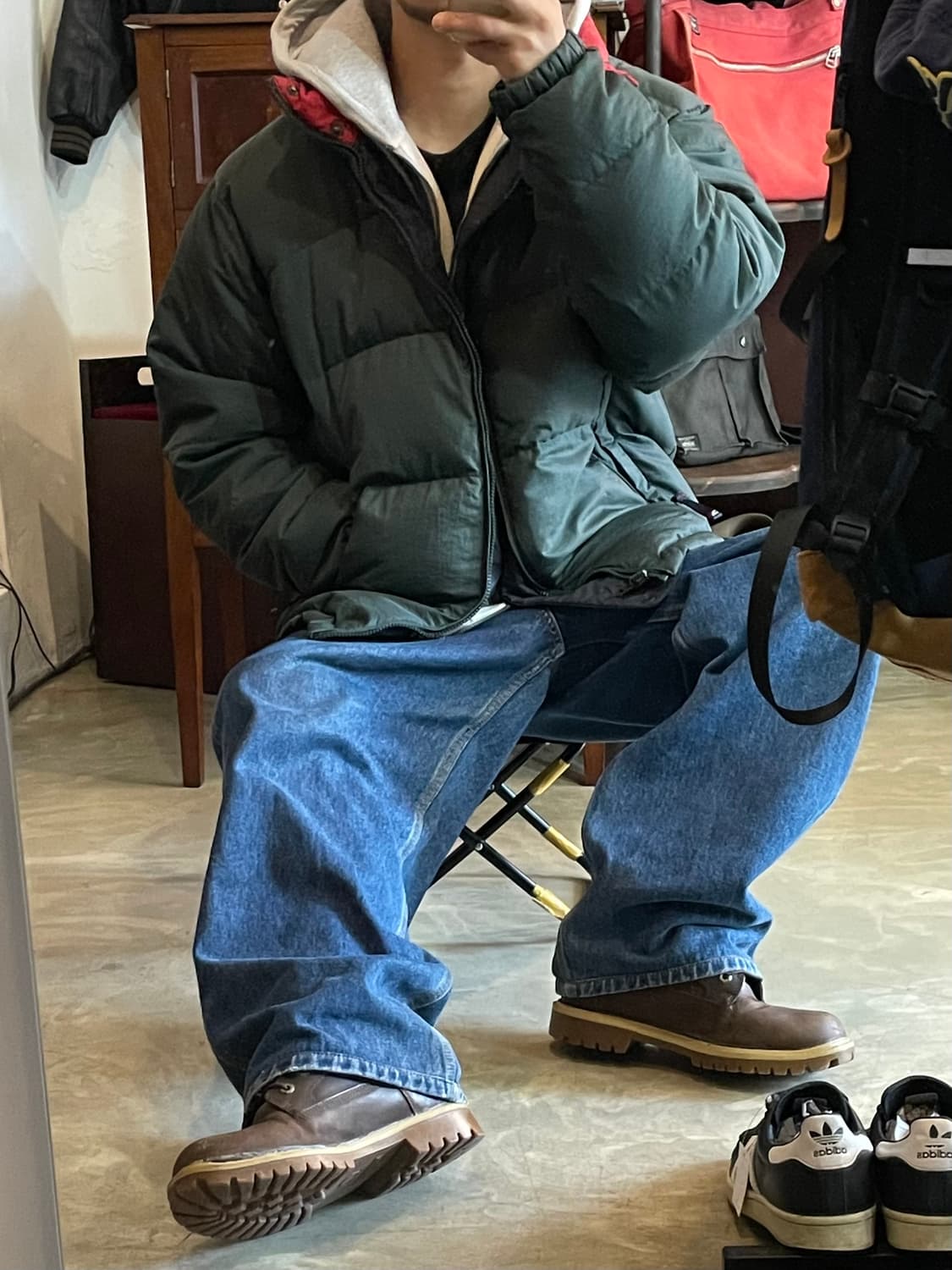 90년대 NAUTICA 노티카 올드스쿨 리버시블 패딩 L 상품이미지1