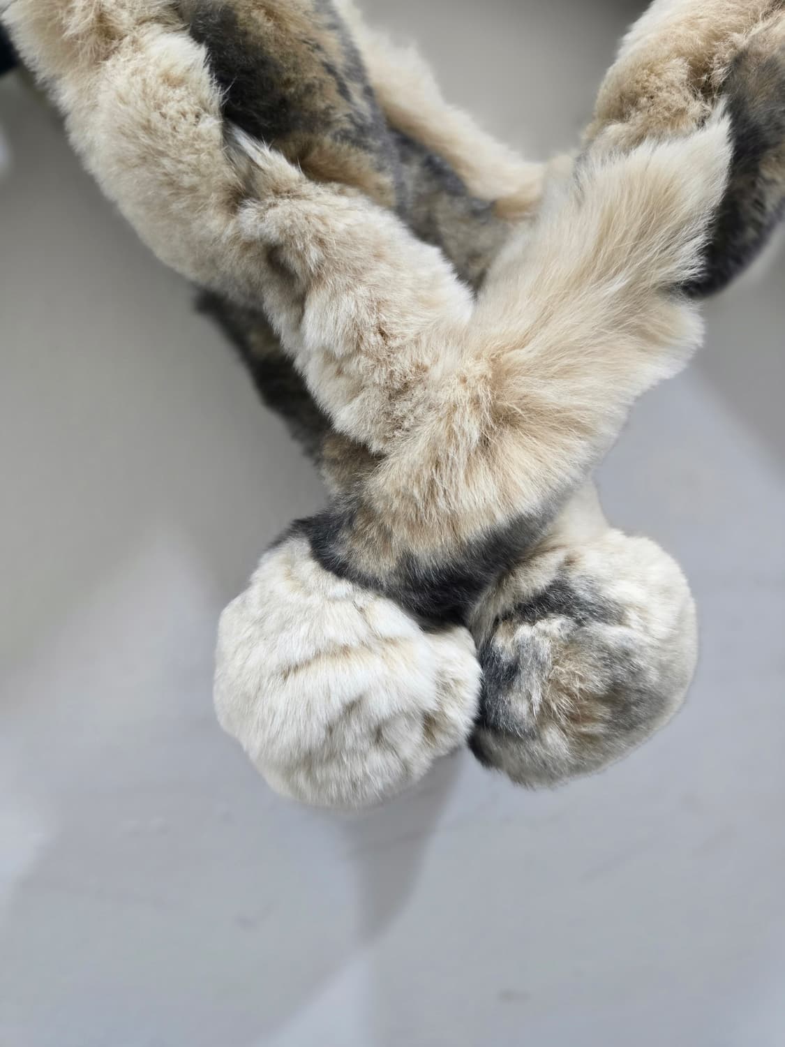 리얼 퍼 폼폼 머플러 상품이미지2