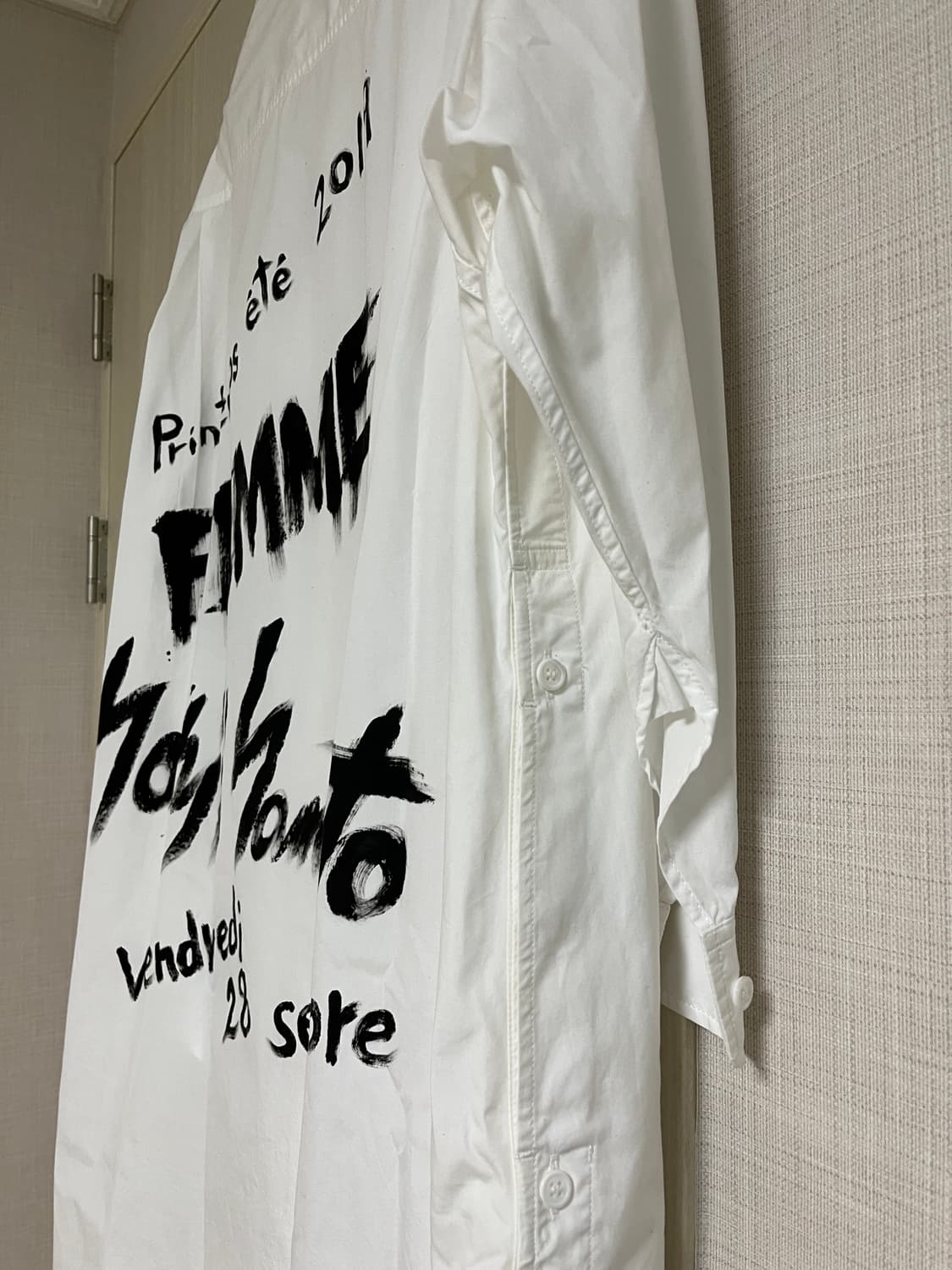 요지 야마모토 페인팅 셔츠 상품이미지4