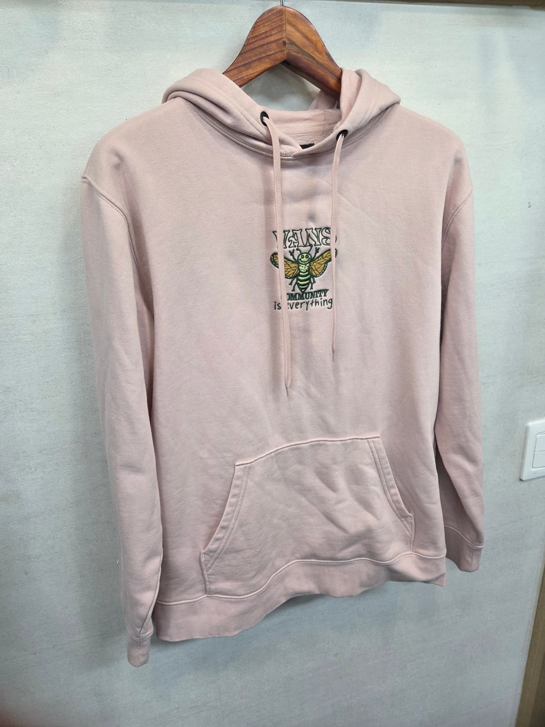 반스 그로쓰가든 꿀벌 자수로고 기모 후드티 m 상품이미지6