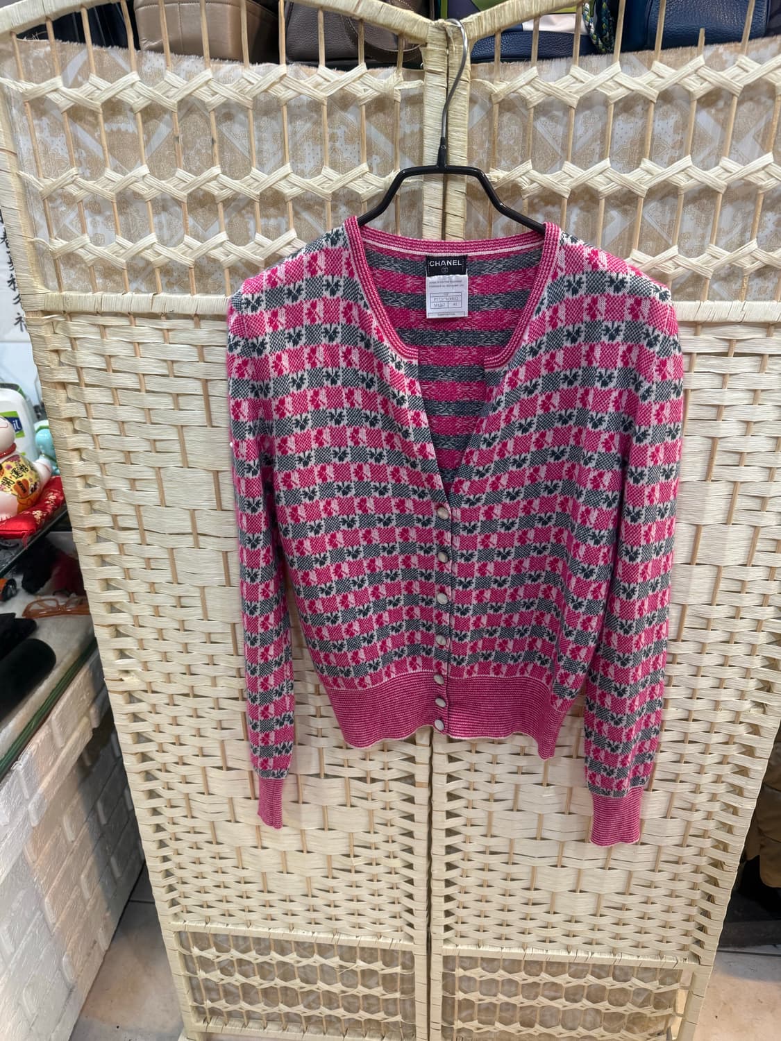 40/55 정품 샤넬 캐시미어 가디건 팝니다 상품이미지1