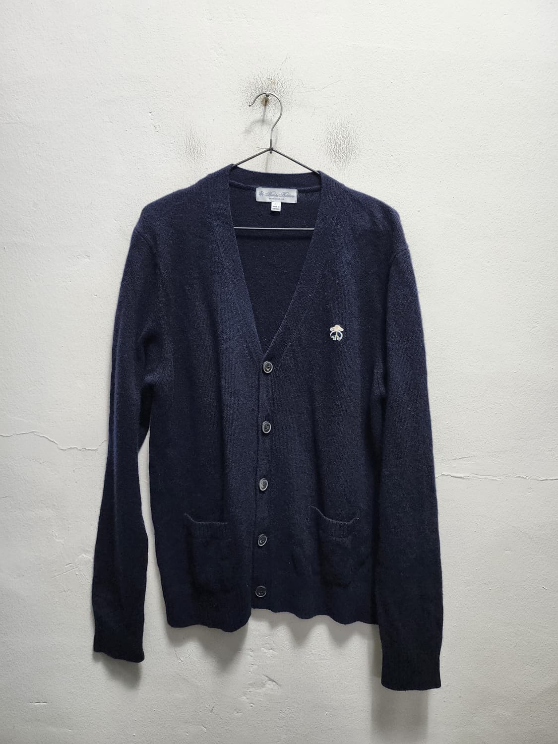 브룩스브라더스 wool 100% 네이비 가디건 상품이미지1