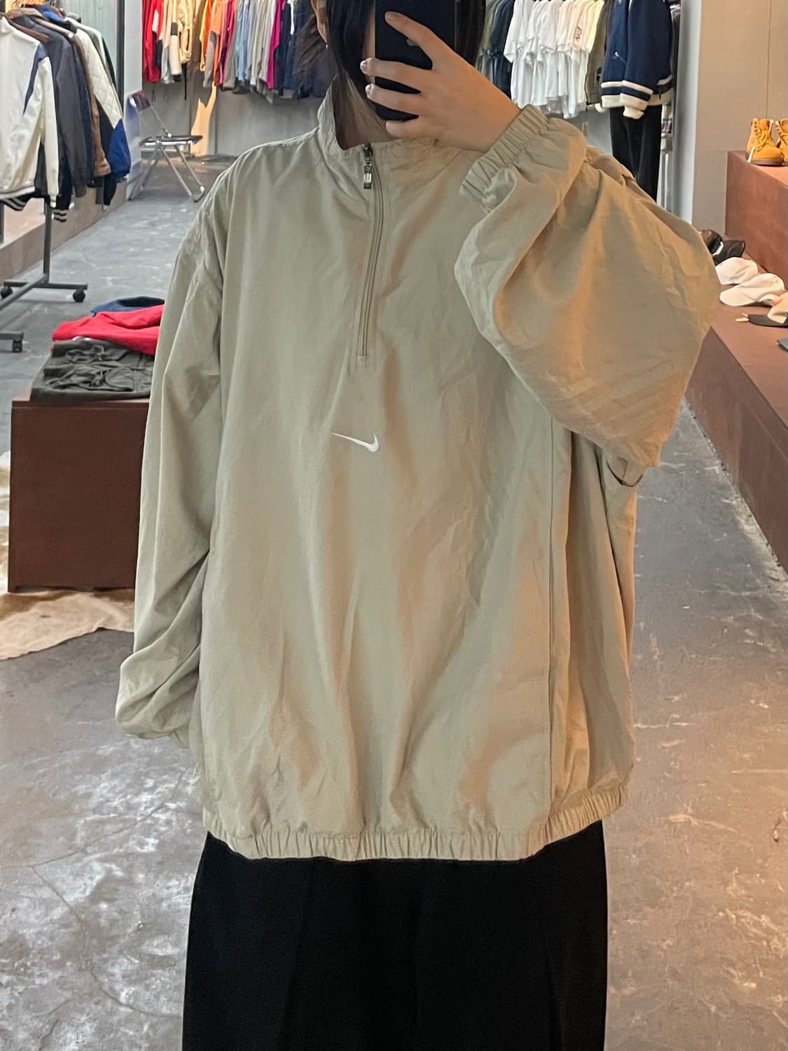 나이키 아이보리 아노락 웜업 H2292 상품이미지1