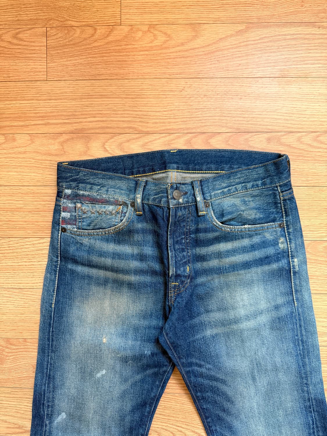 데님앤서플라이 워싱 데님 팬츠 상품이미지2