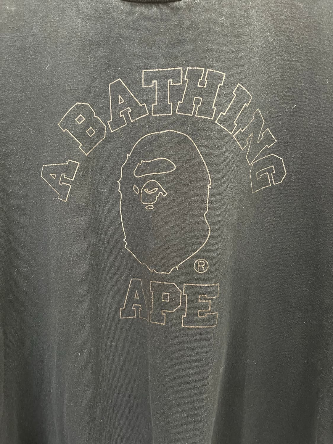 베이프 컬리지 블랙 반팔티 #csz739 상품이미지3