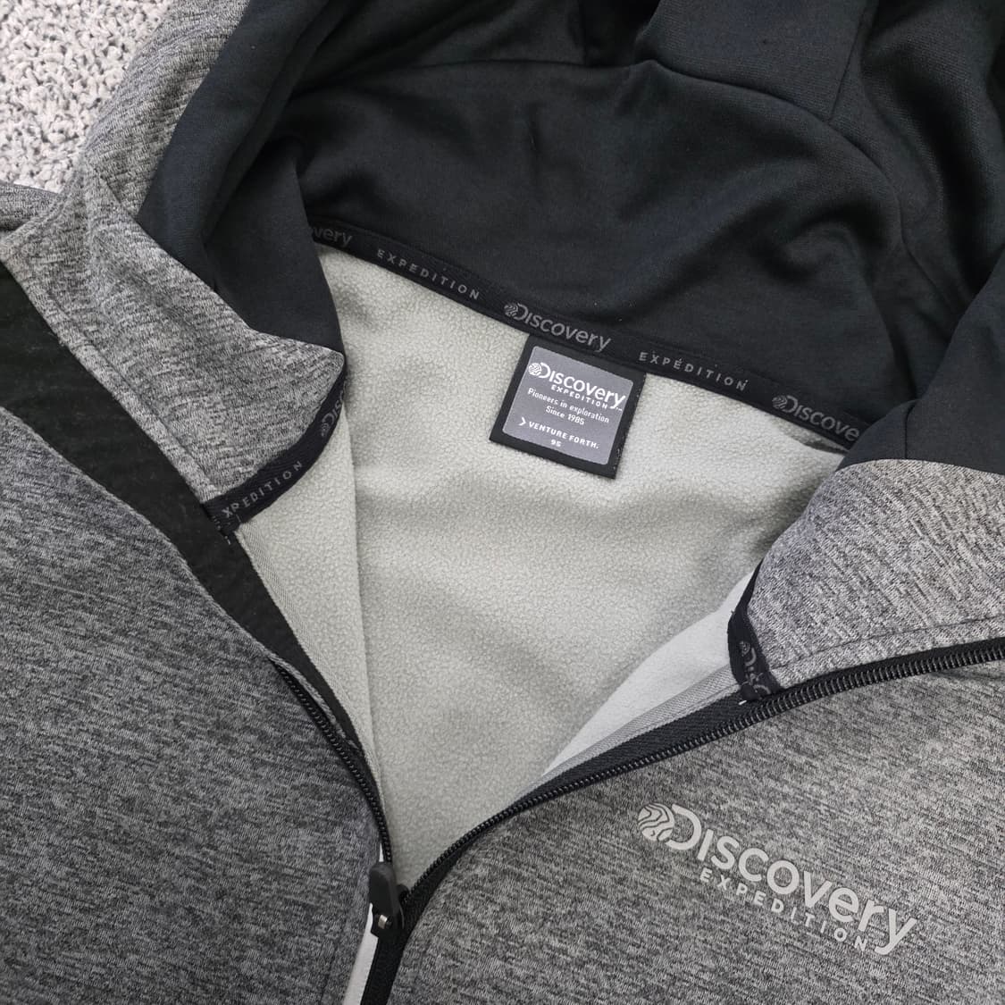 [95] 디스커버리 기모 후드 집업 자켓 0203J 상품이미지2