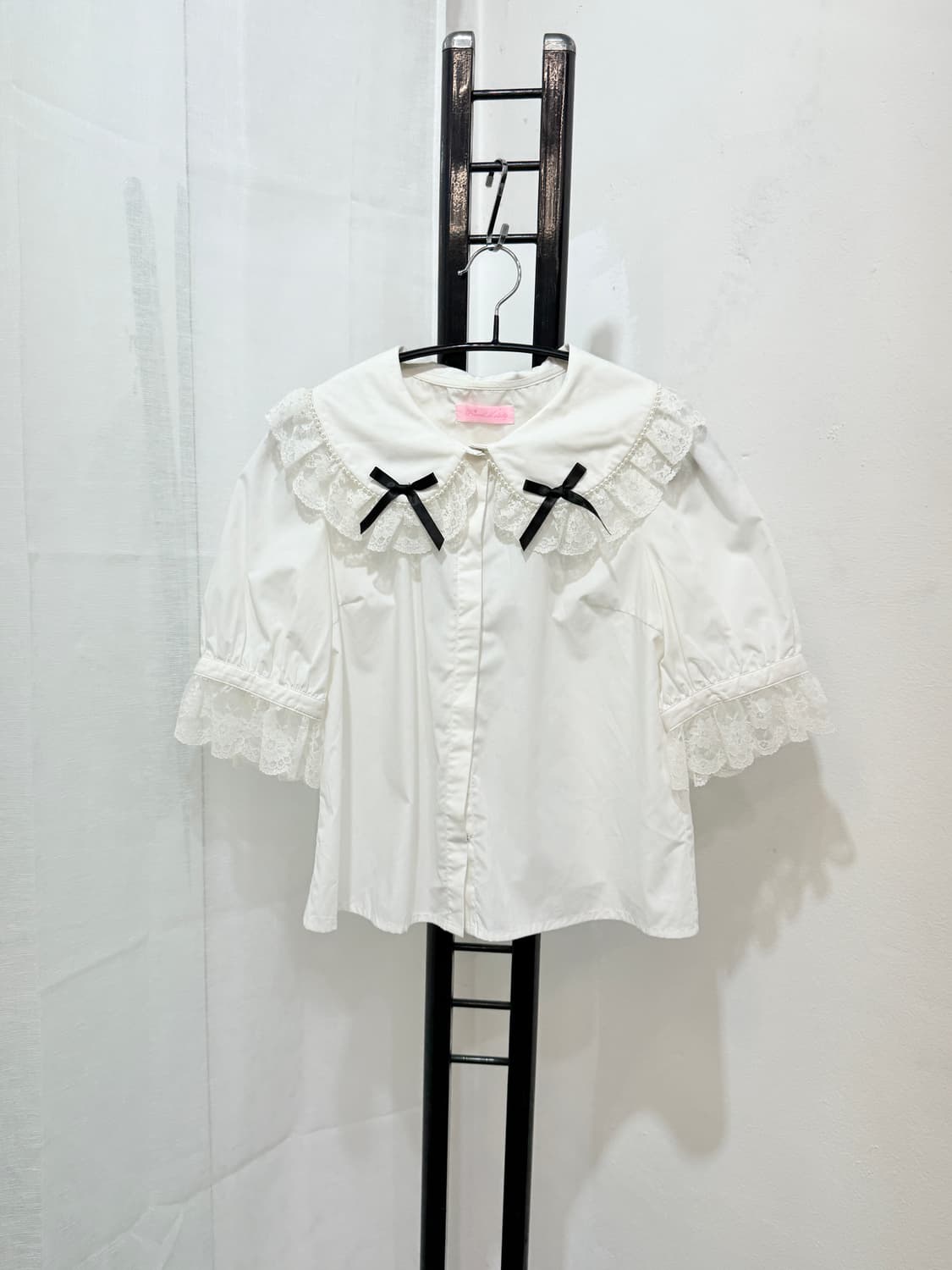 프린세스멜로디 빅카라 레이스 크롭셔츠 롤리타 3399 상품이미지1
