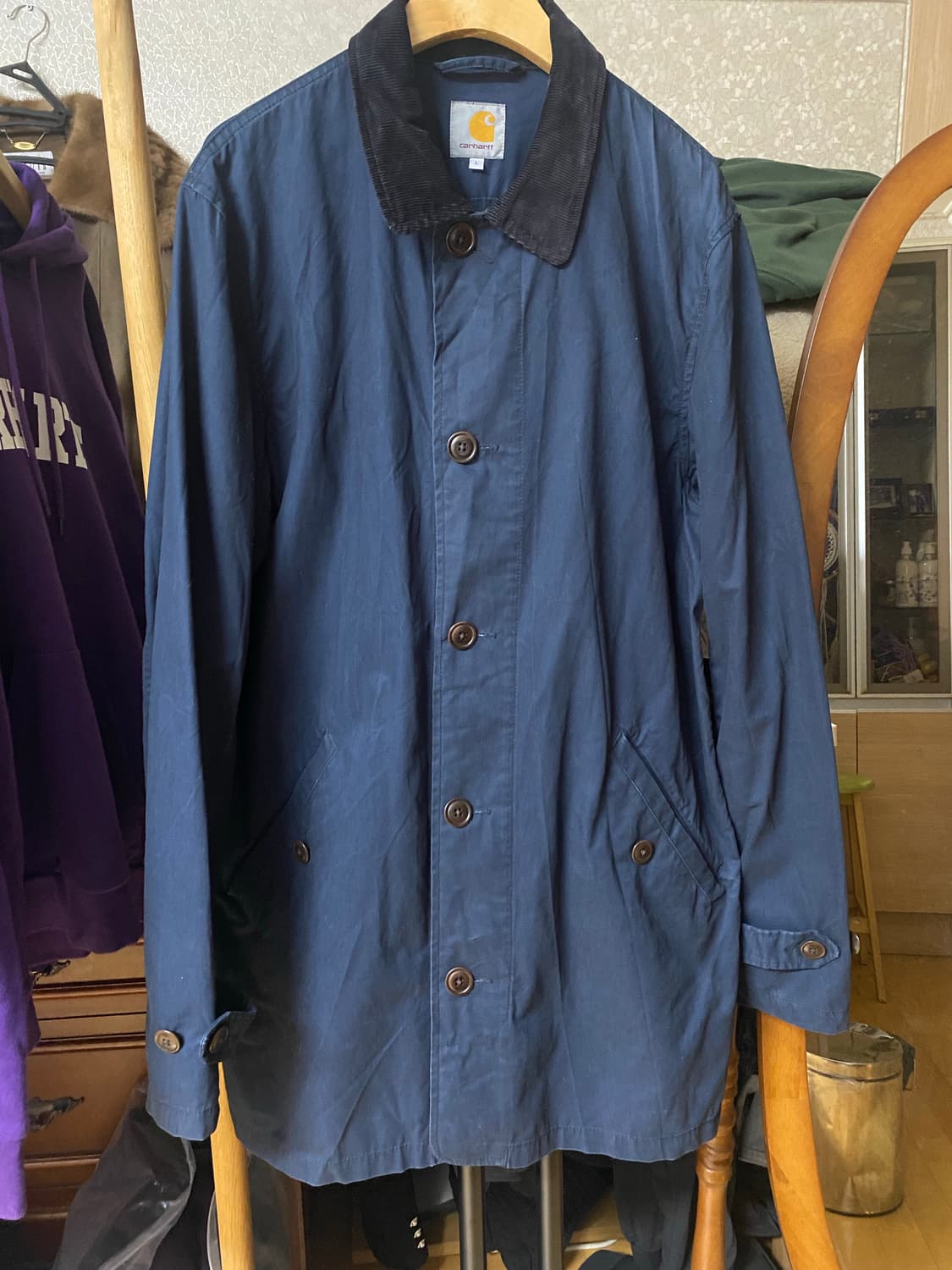 칼하트 마틴 코트 네이비 L 상품이미지2