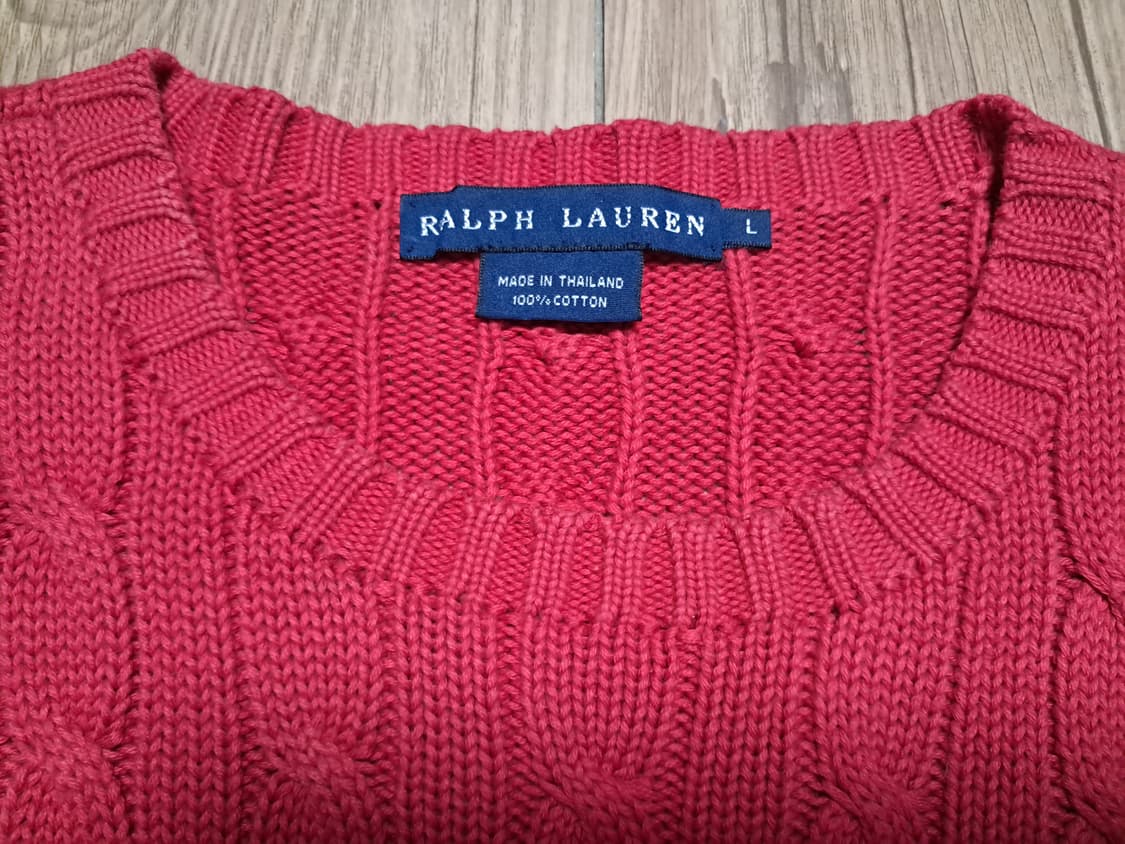 폴로랄프로렌 꽈배기 니트티 여성L 상품이미지6