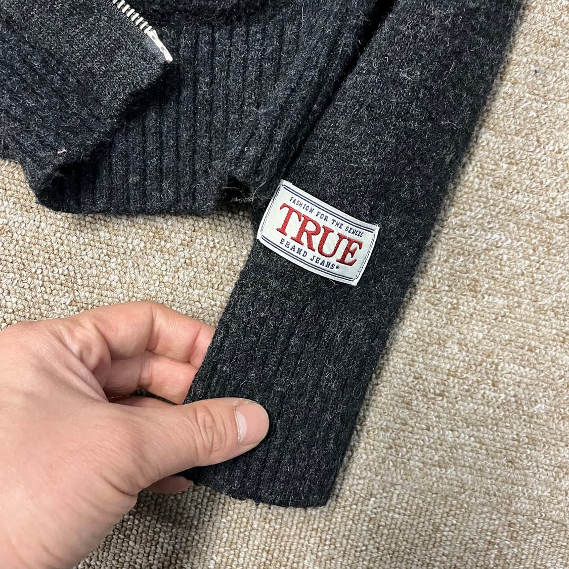 트루릴리젼 투웨이 니트집업 상품이미지3