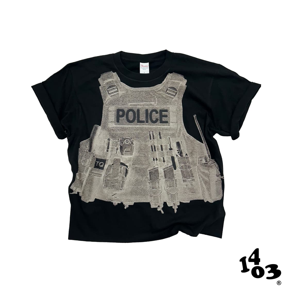 POLICE VEST 커스텀 크롭 반팔 🚓🚨 상품이미지1