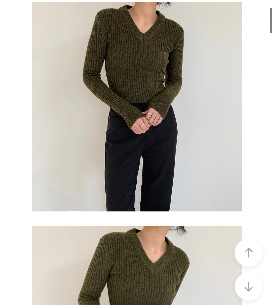 브이넥니트 상품이미지1