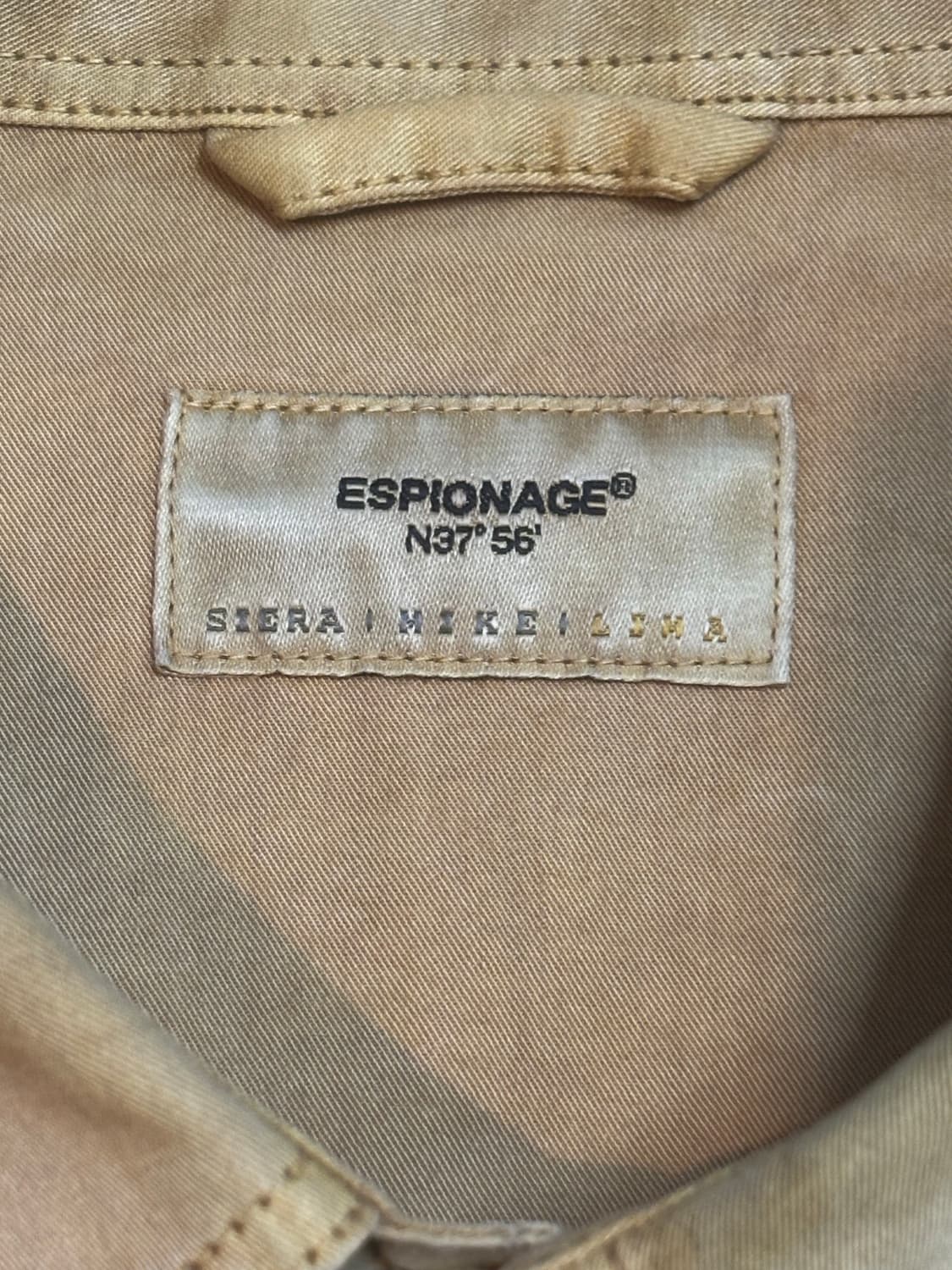 에스피오나지 Hurst Dyed Shirts Mustard 상품이미지6