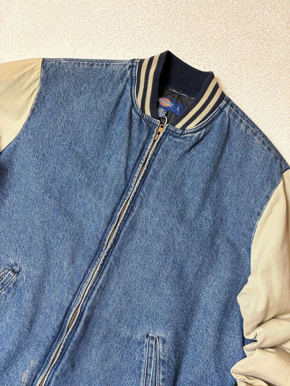 디키즈 90's Og 누빔 데님 바시티 워크 자켓 PN6538 상품이미지3