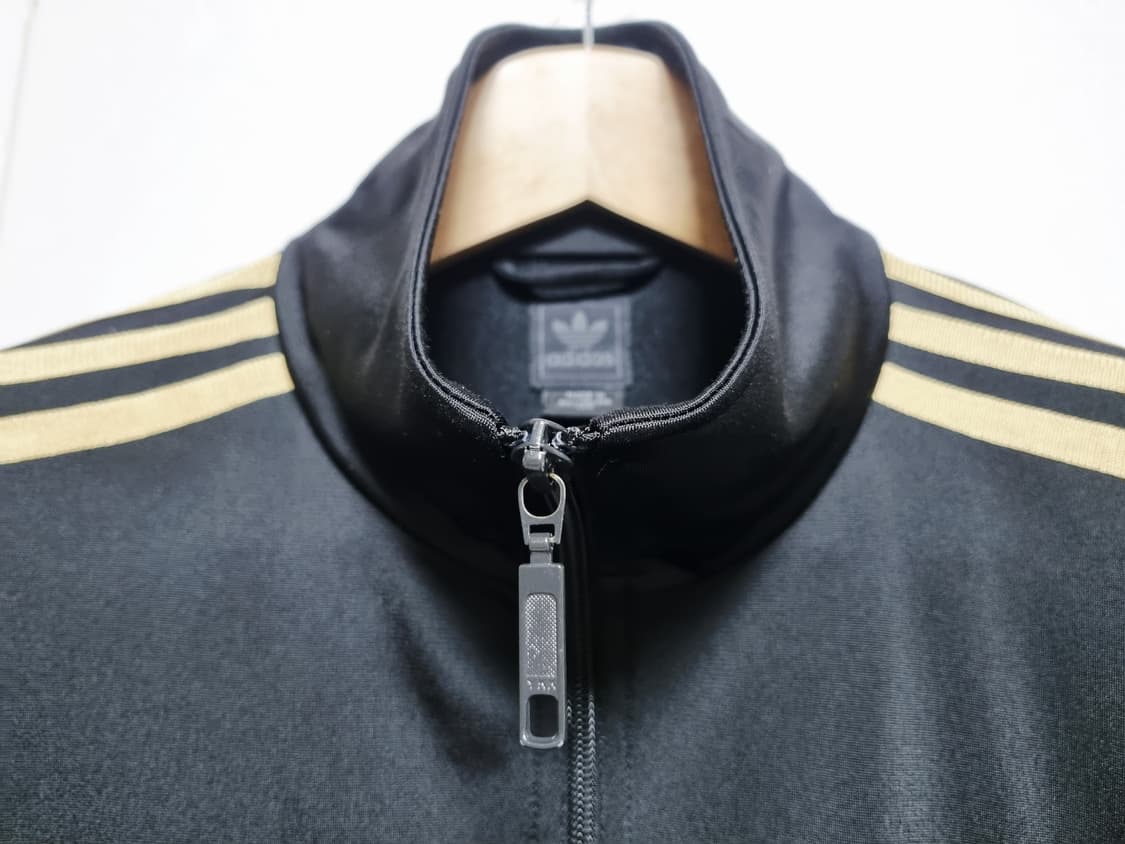 남성 상태양호 아디다스 블랙&골드 검금 파이어버드 불꽃 트랙탑 져지 저지 상품이미지8