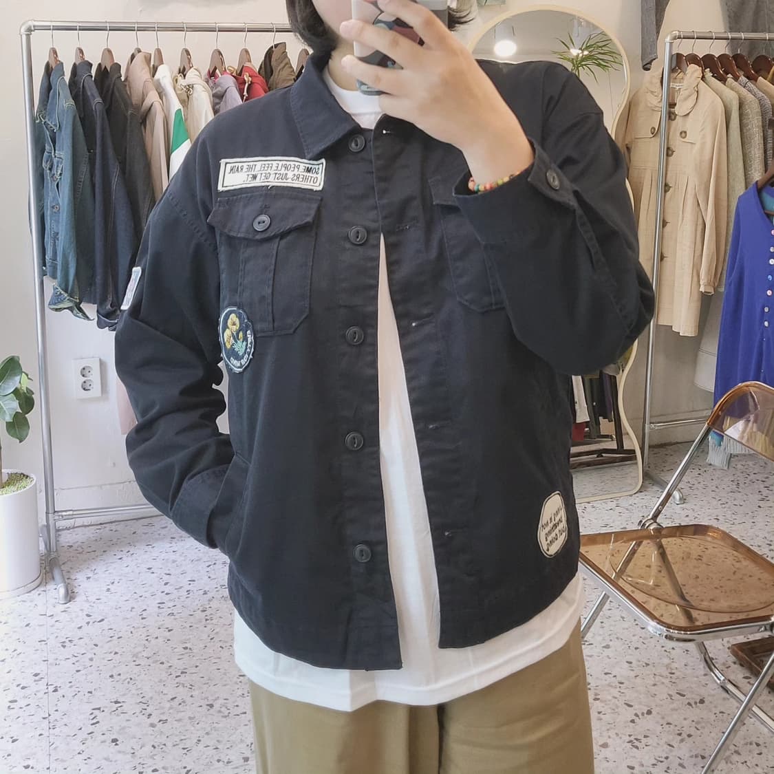 딥네이비 와펜 워크자켓 상품이미지9