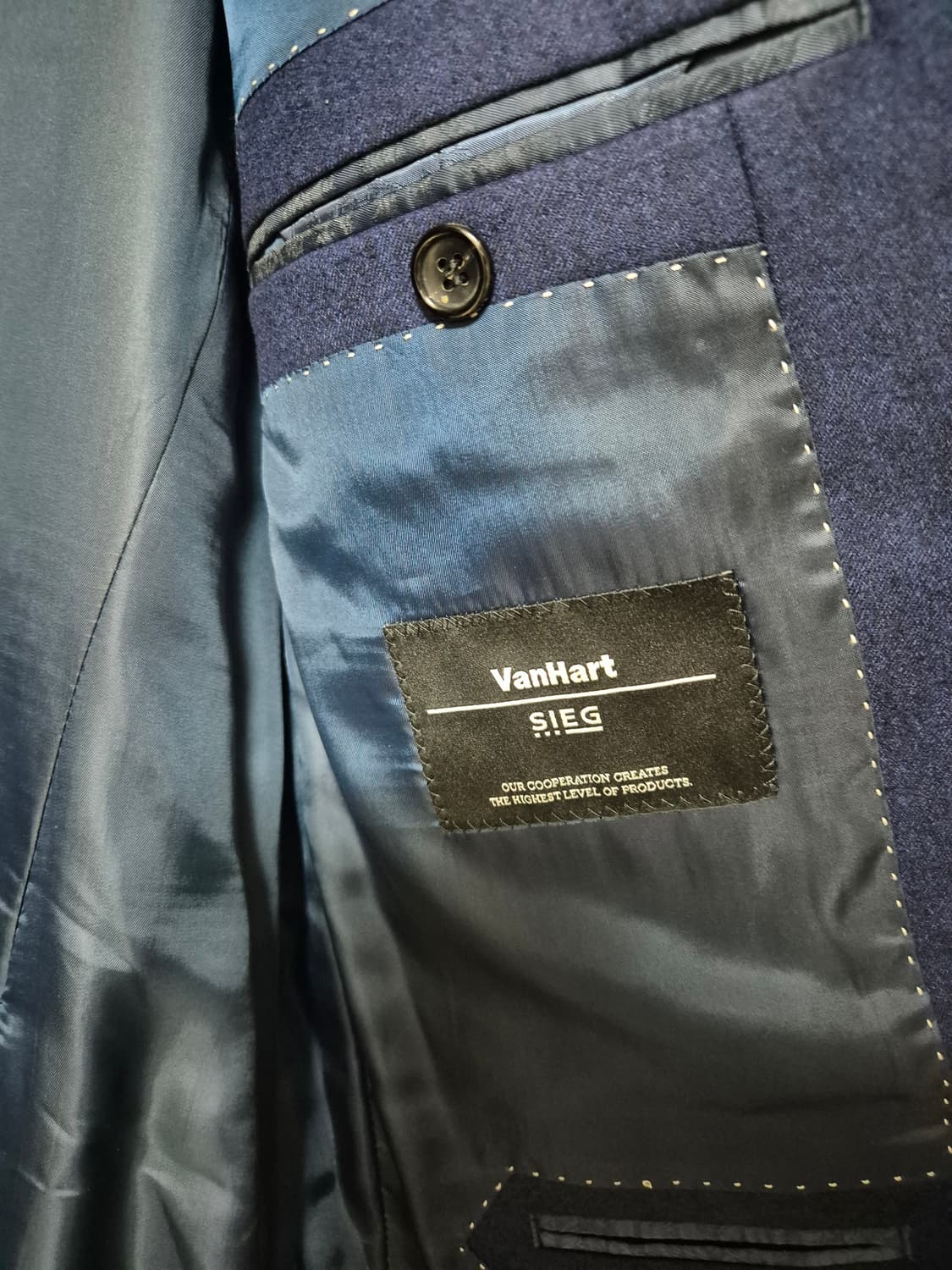 (새제품) 반하트/이태리 까노니꼬 플란넬 울수트 블레이져 자켓 110 상품이미지7