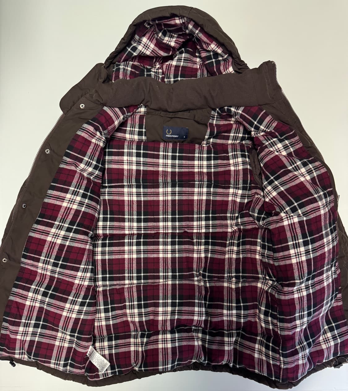 프레드페리 코코아 후드 다운 패딩 여성도착용가능!! 상품이미지3