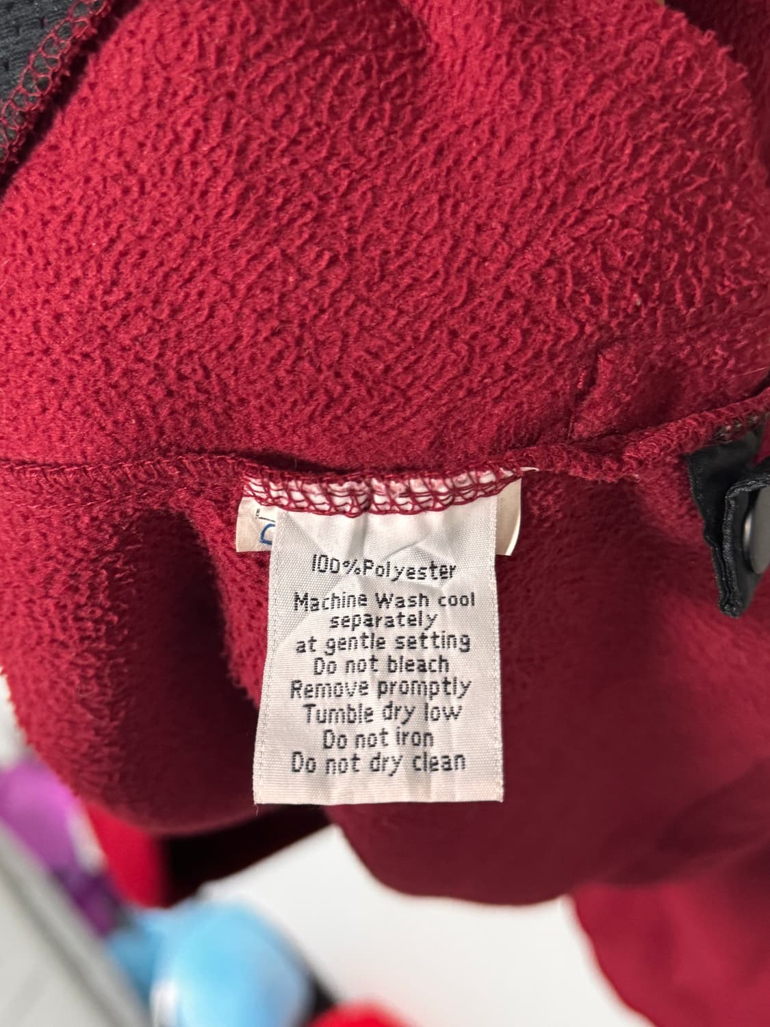 베어크리크 버건디 오버핏 플리스 상품이미지6