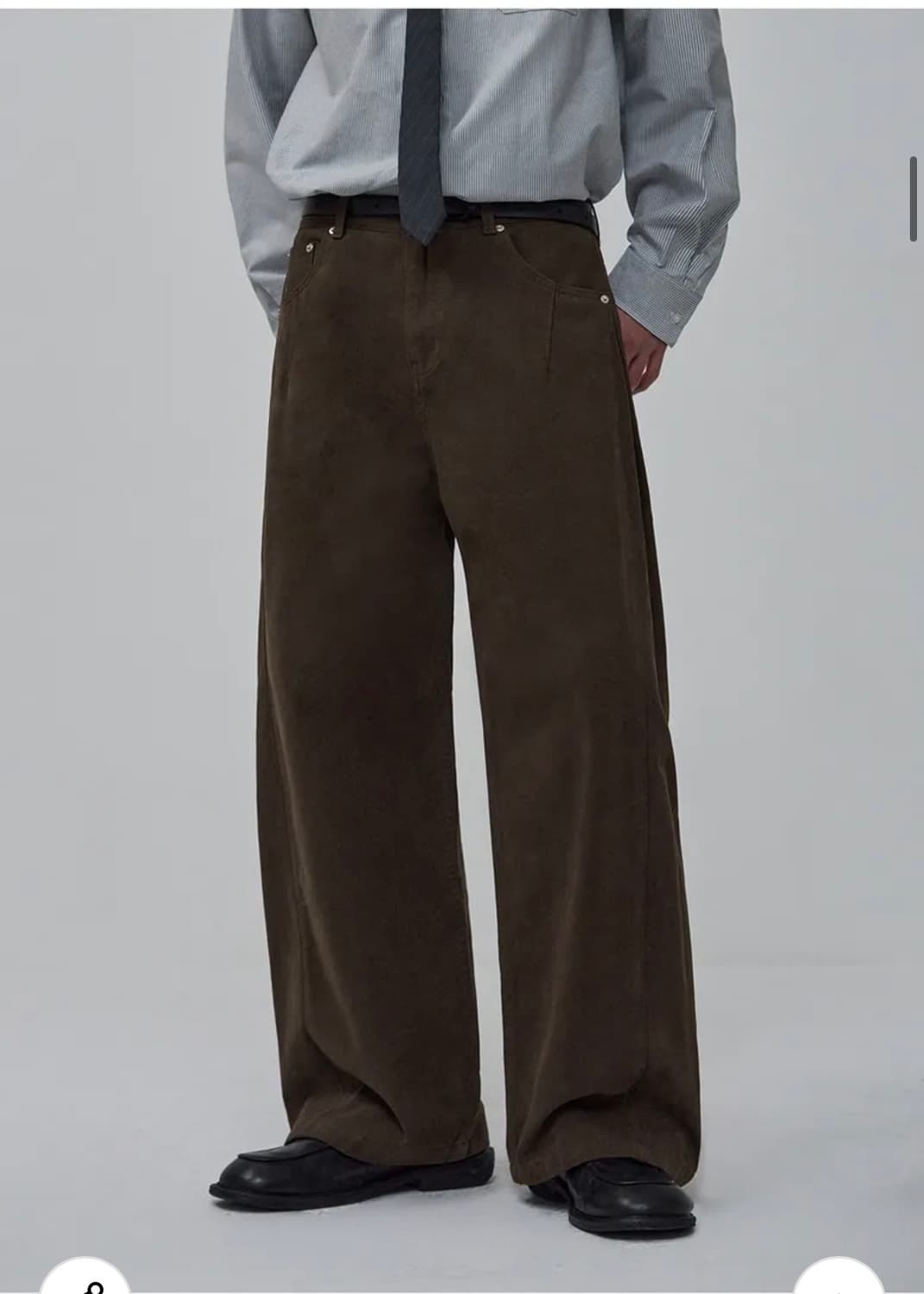(새상품) 아워데이즈 사이드 턱 워시드 코튼 치노 팬츠 [BROWN] 상품이미지5