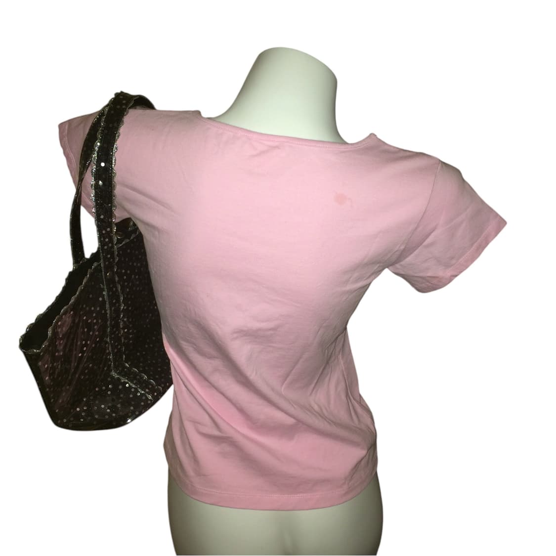 산리오 키티 글리터 큐빅 탑 핑크 y2k 상품이미지3