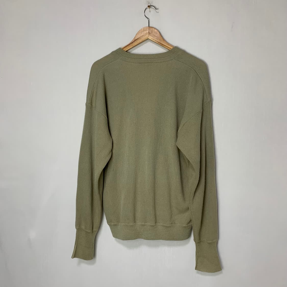 라코스테 루즈핏 브이넥 버튼 가디건 카키 베이지 남성 M 상품이미지8