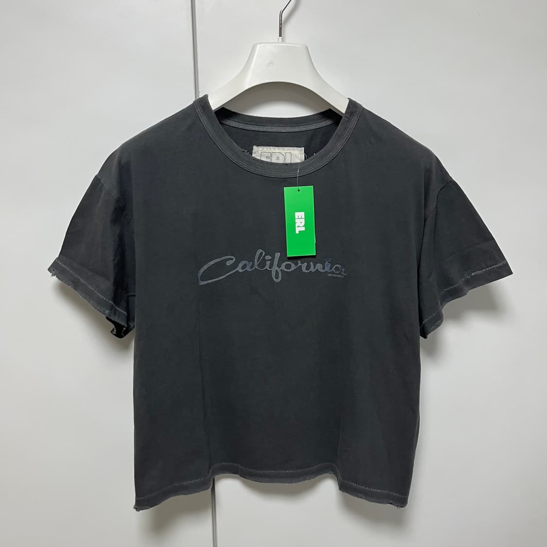 [M]이알엘 ERL 캘리포니아 워싱 티셔츠/차콜 상품이미지1
