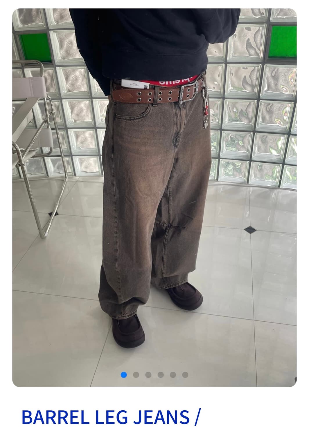 Gu barrel leg jeans  상품이미지1