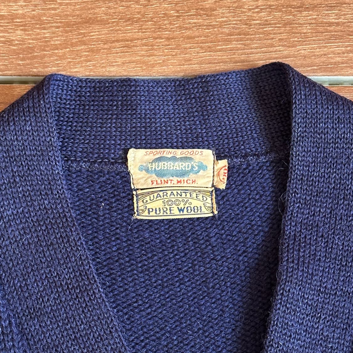 50‘s Hubbard’s wool letterman cardigan 상품이미지6