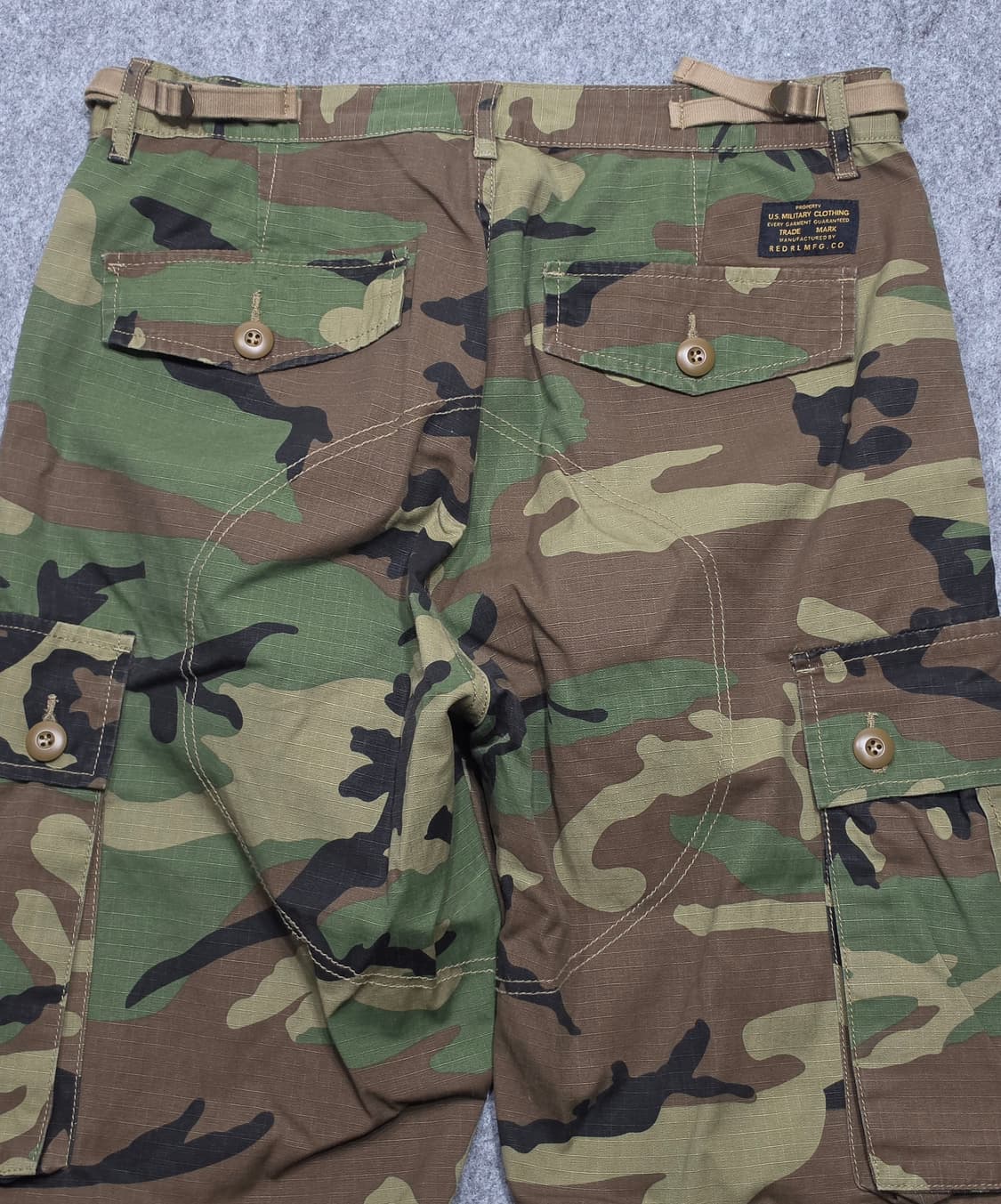 레드 러기슨 랩 빈티지 카모플라쥬 밀리터리 카고 팬츠 XL 상품이미지4