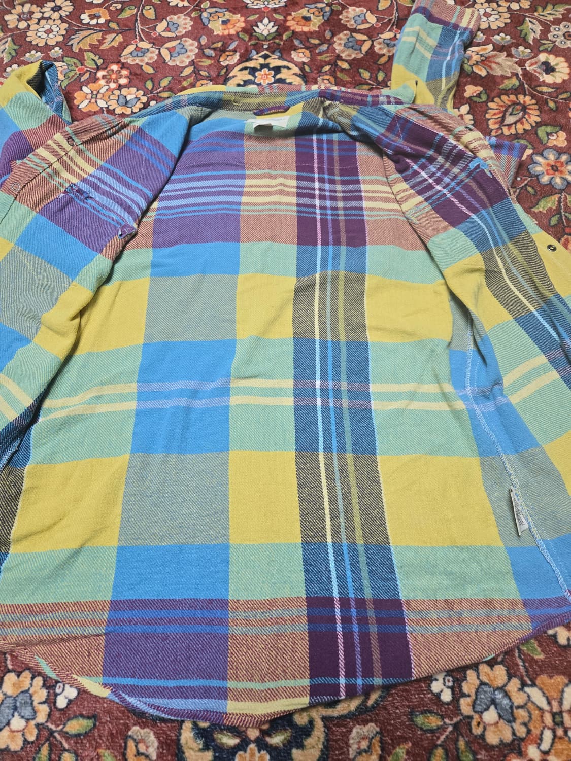 데님앤서플라이 랄프로렌 멀티컬러 웨스턴 체크 셔츠 L 상품이미지10