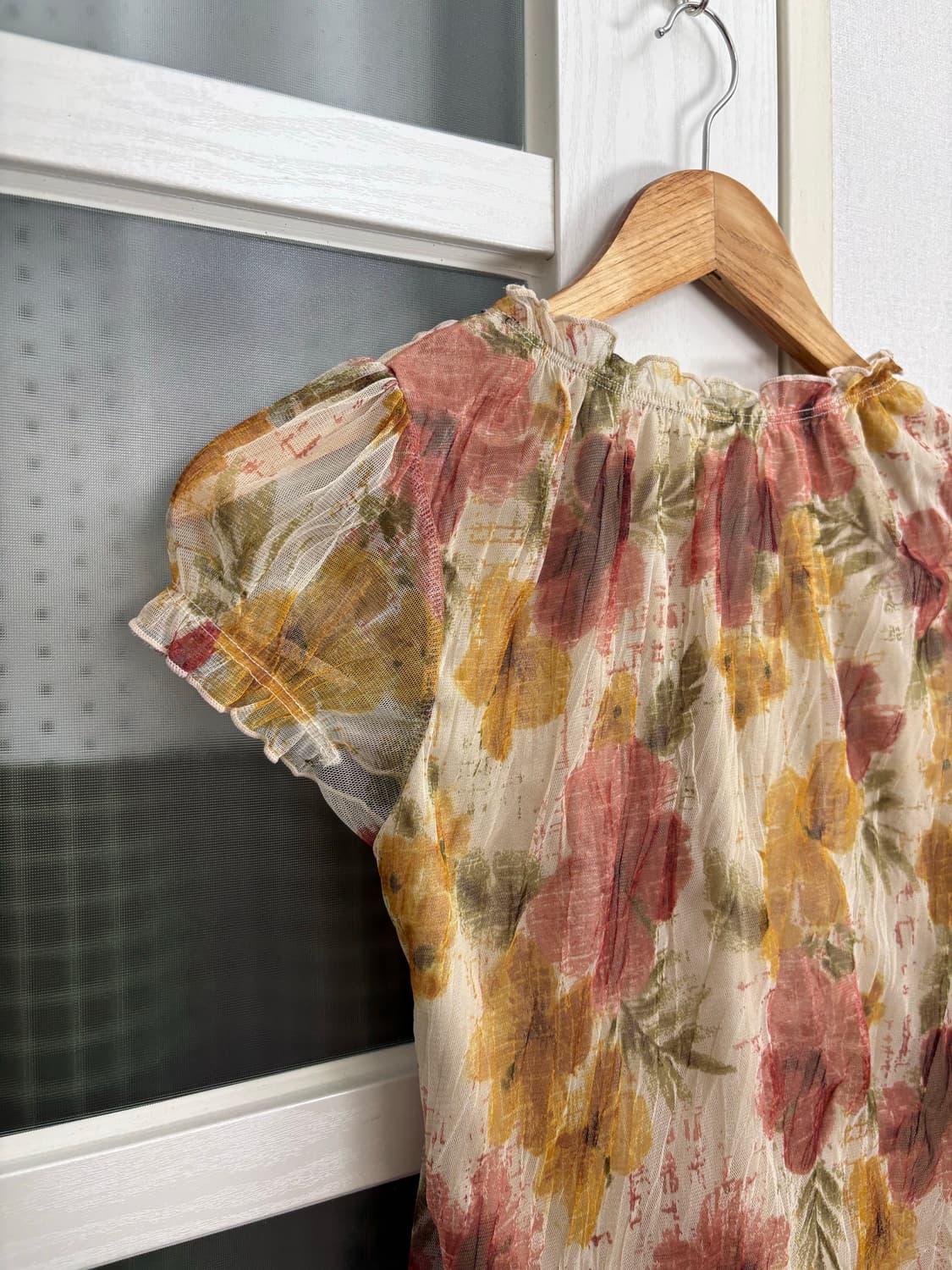 플라워 레이스 블라우스 상품이미지6