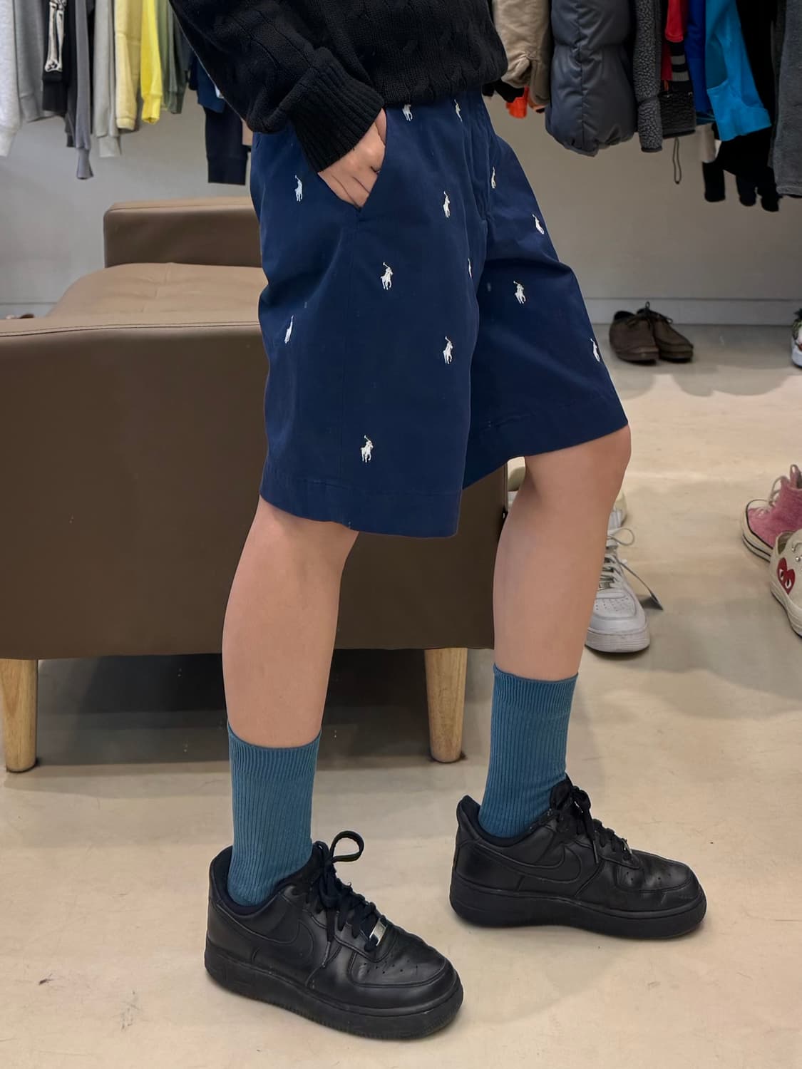 폴로 랄프로렌 멀티포니 자수 로고 치노 반바지 상품이미지8