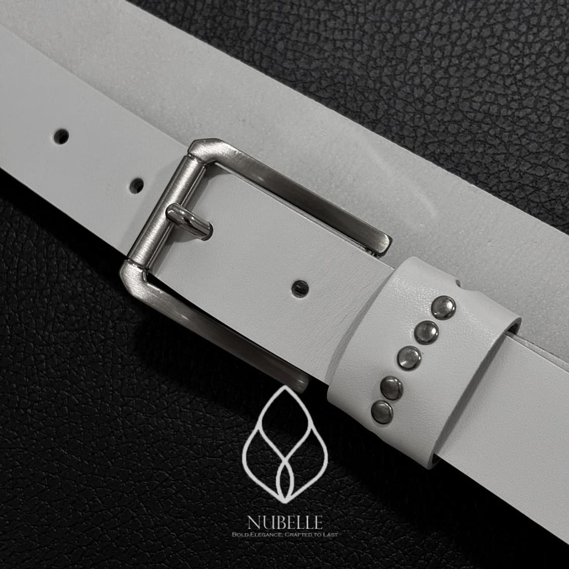 🌗 Vegetable stud belt / 스터드 소가죽 웨스턴 벨트 상품이미지3