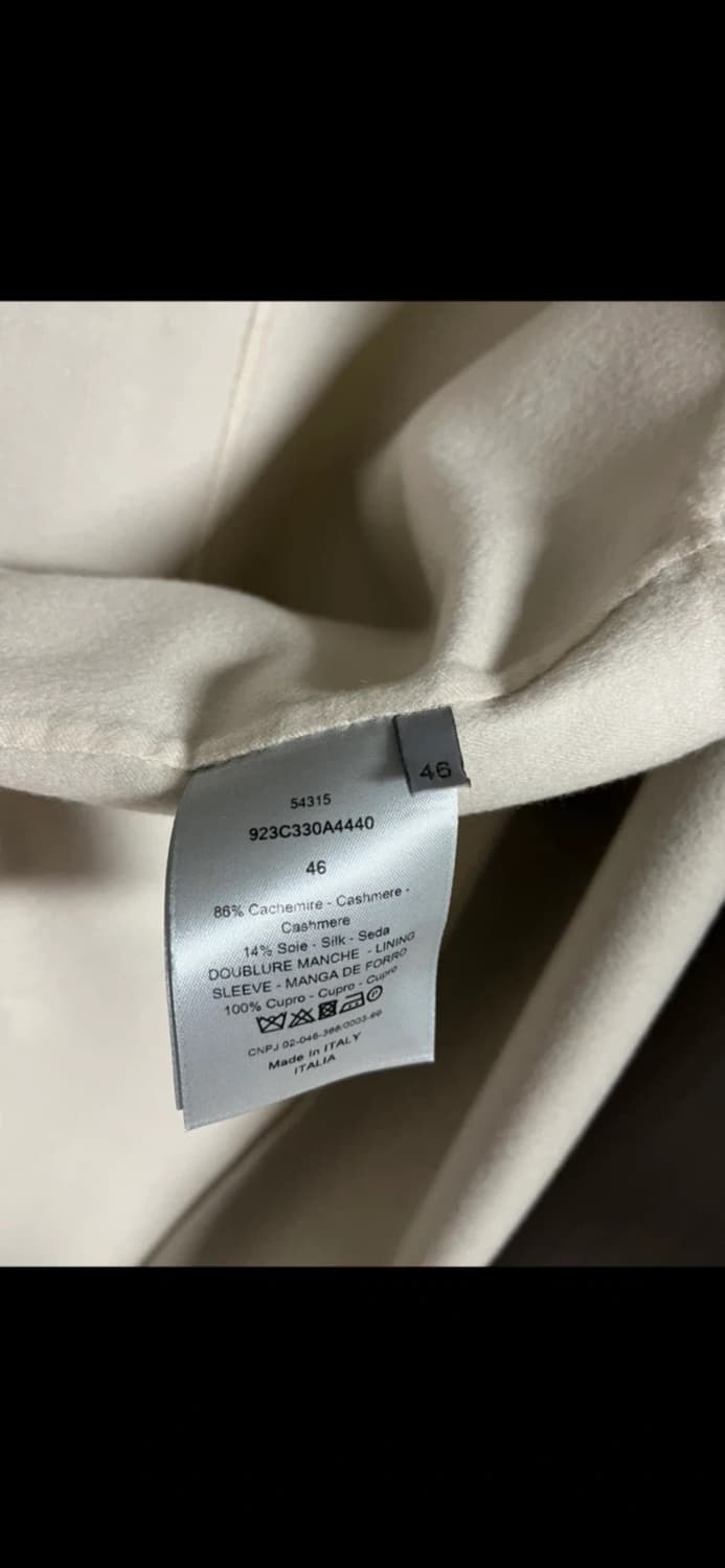 디올 캐시미어 실크 코트 상품이미지4