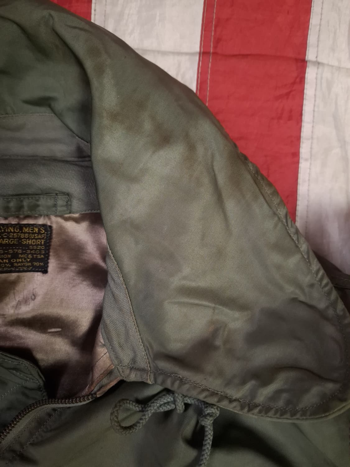 오리지날 미공군 블랙라벨 CWU-1/P 항공 커버올 상품이미지5