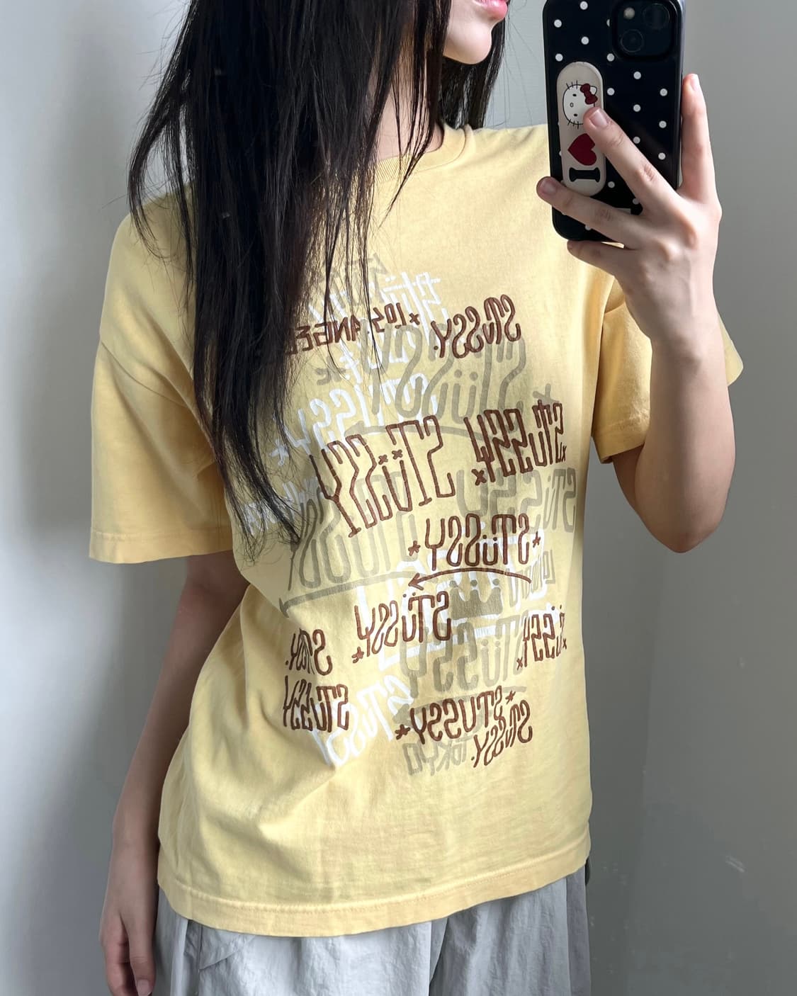 Stussy 스투시 옐로우 티셔츠    상품이미지2