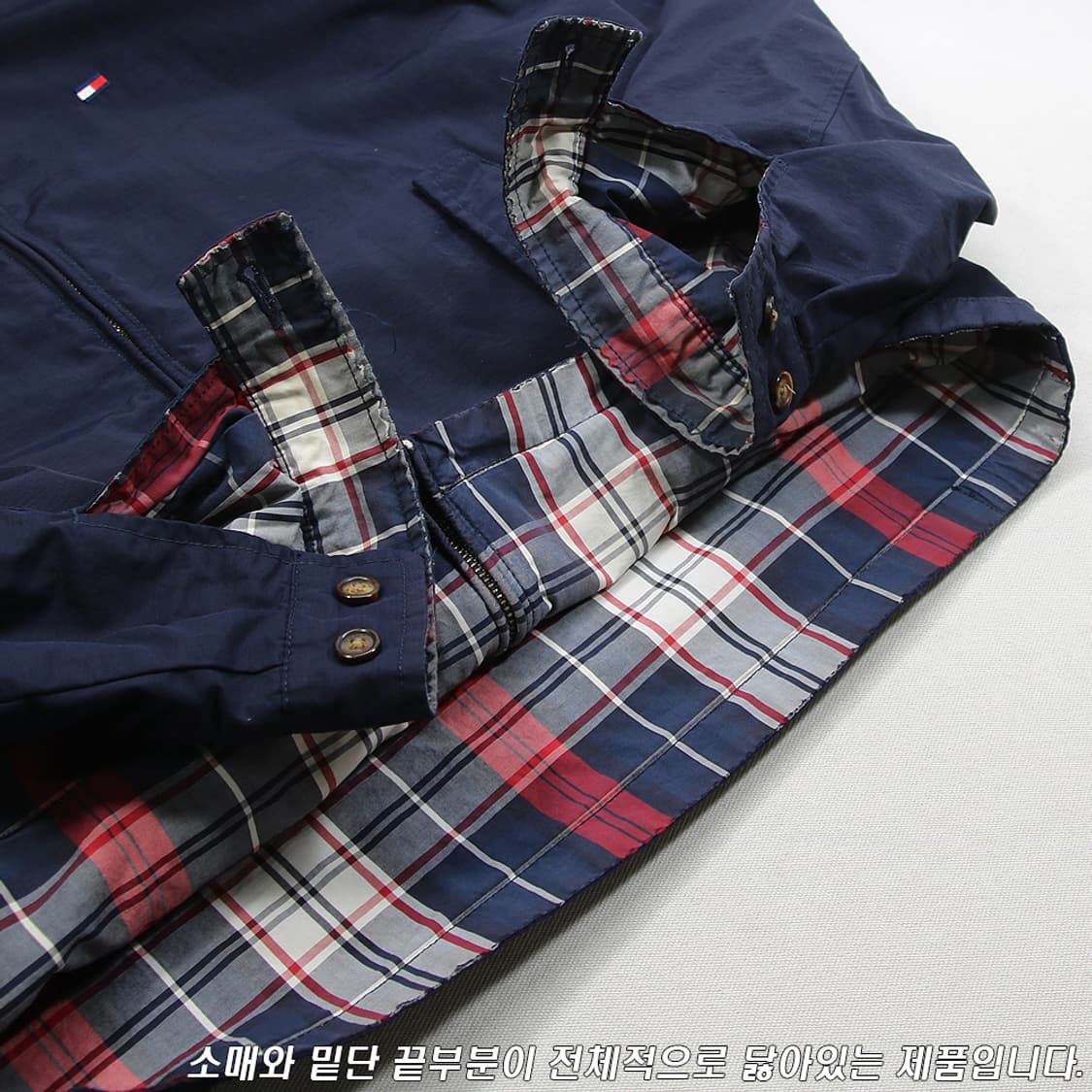 (착용컷) TOMMY HILFIGER 리버서블 블루종 (남성용 100) 상품이미지6