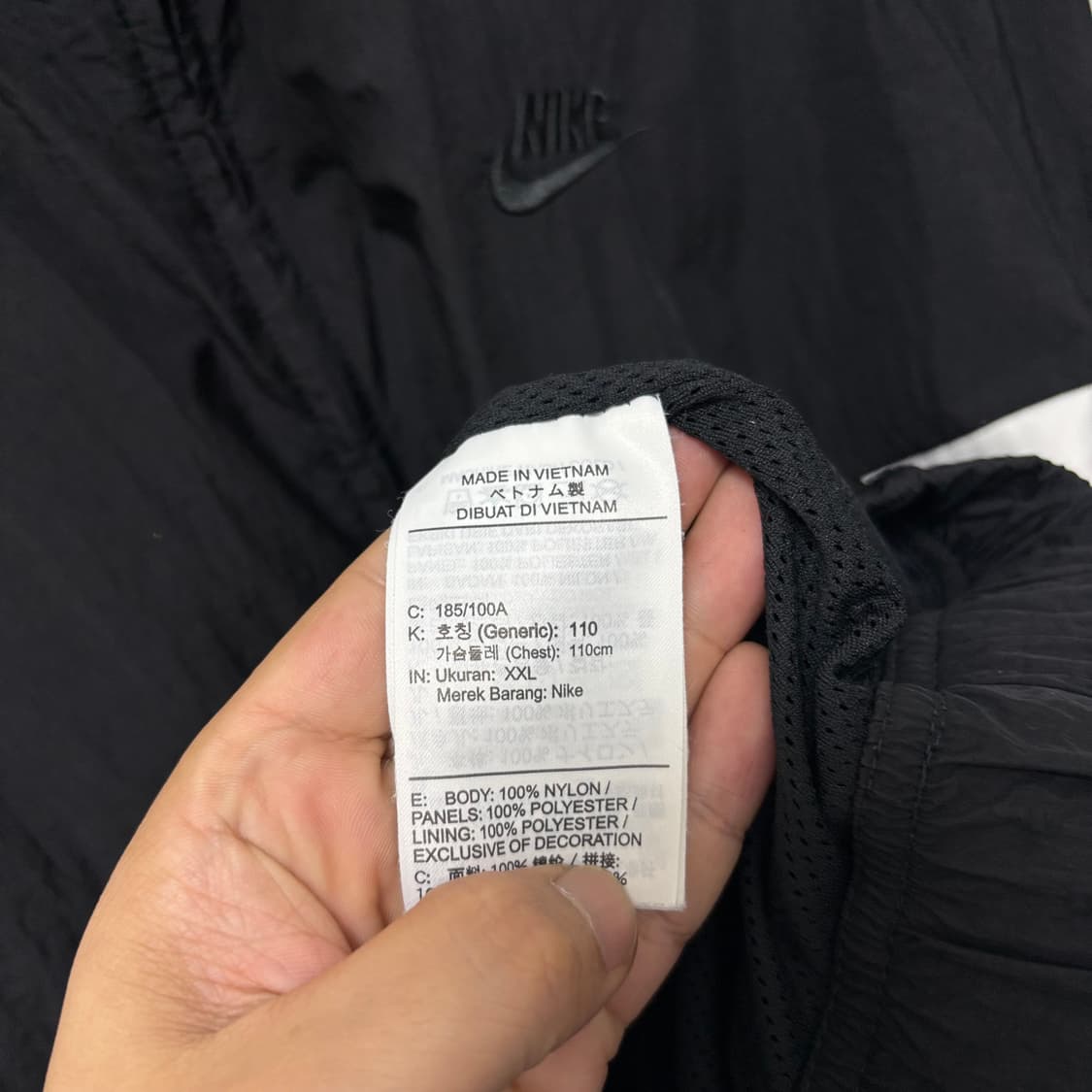 나이키 블랙 빅스우시 바람막이 상품이미지4