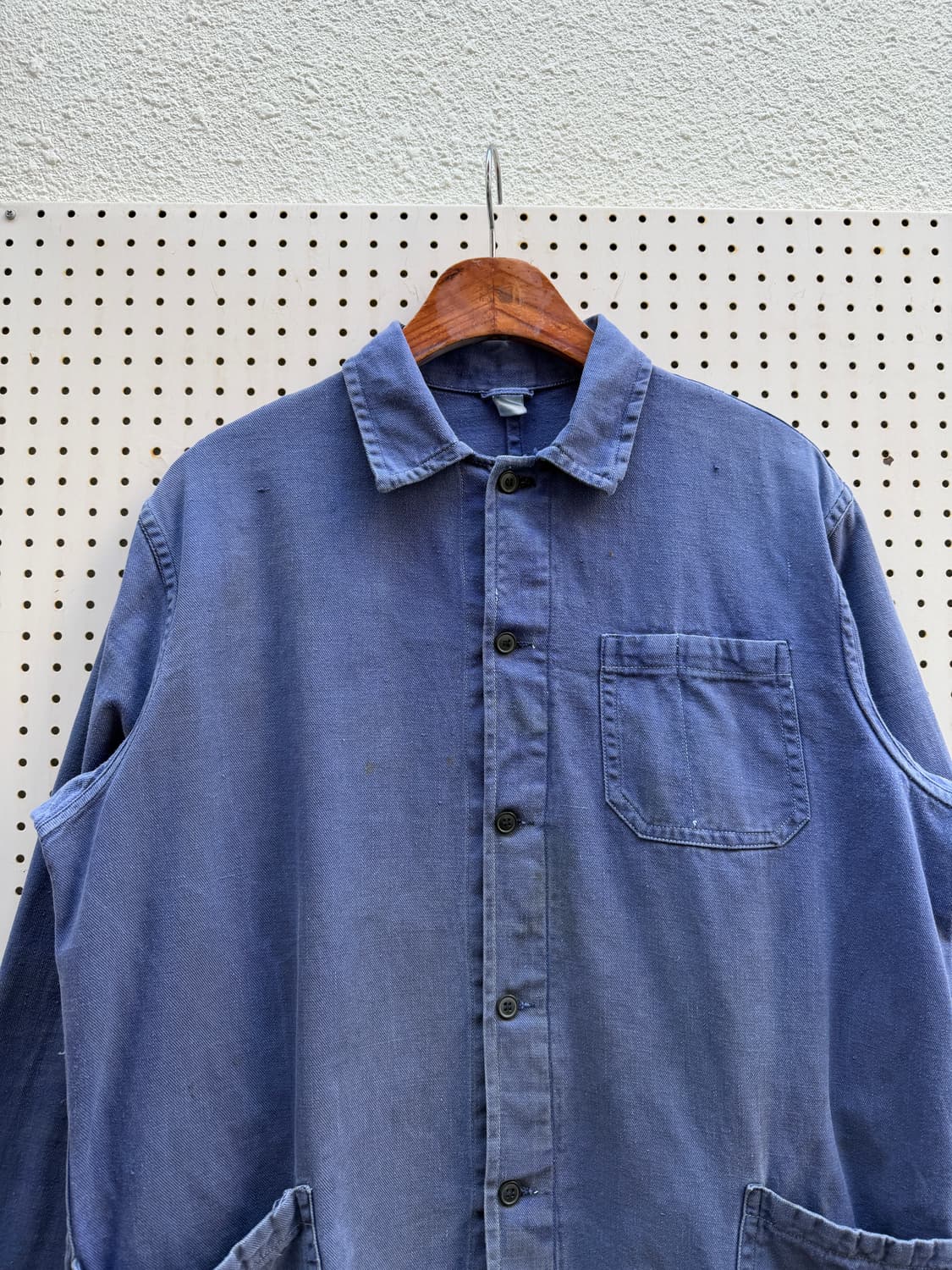 WASHED BLUE OLD VINTAGE FRENCH 프렌치워크자켓 상품이미지5