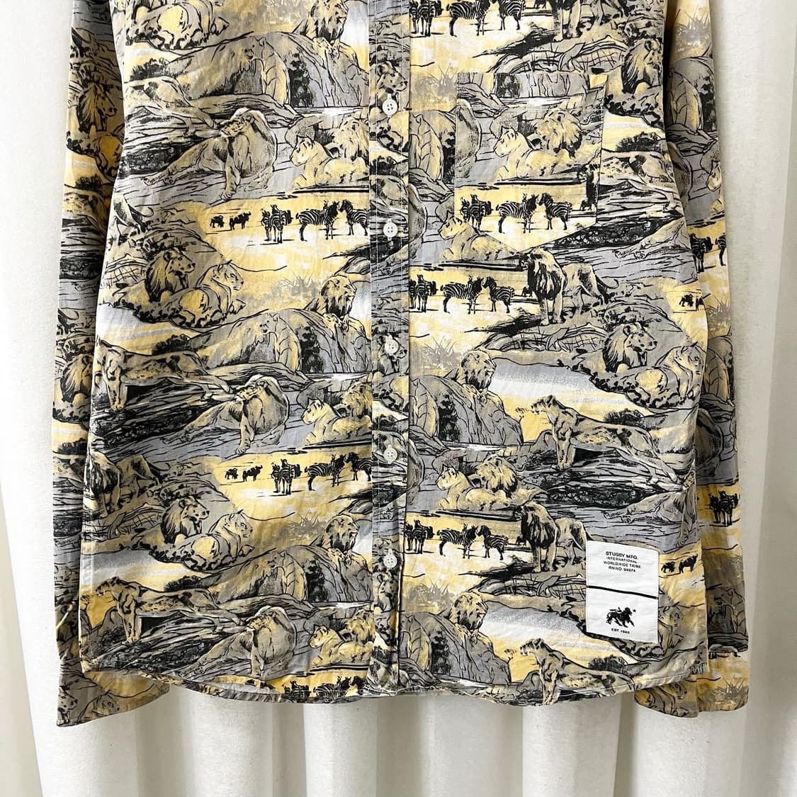 스투시 패턴 코튼 카라 셔츠 상품이미지3