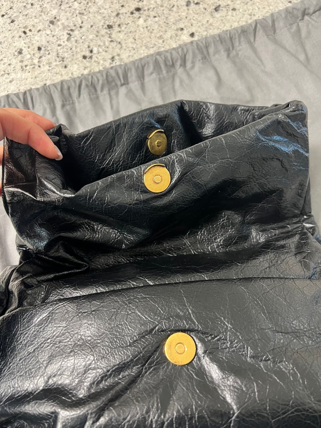 [5회이하착용] 발렌시아가 모나코 백 스몰S 블랙_더스트백,보증서 포함 상품이미지9