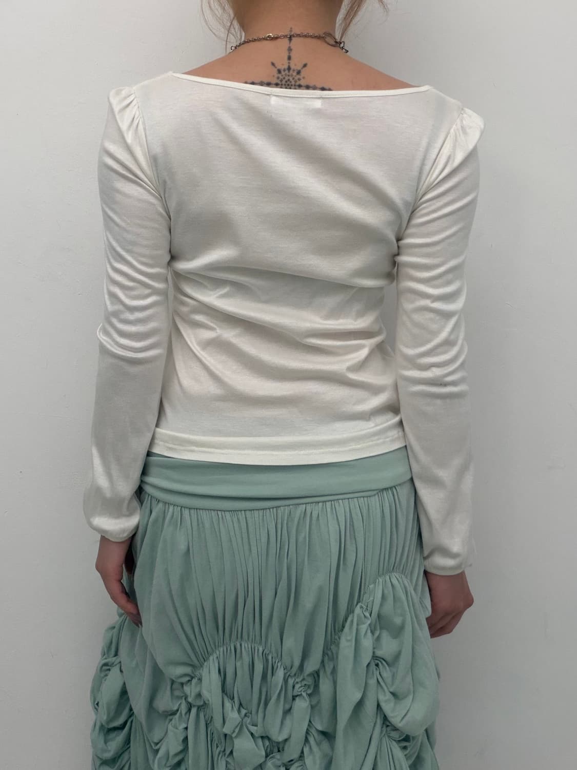 토끼 프린팅 프릴 긴팔티 상품이미지4