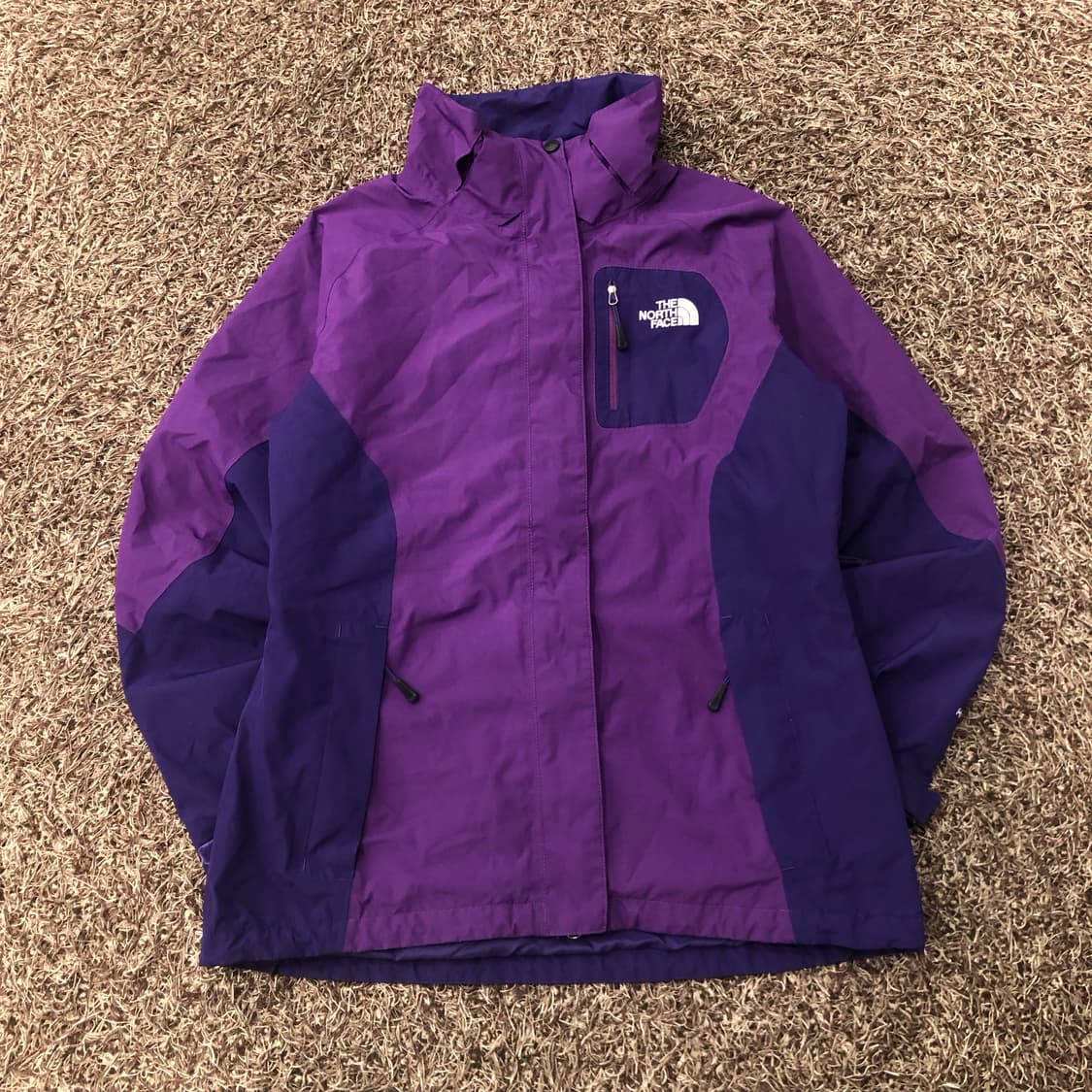 노스페이스 여성 하이벤트 퍼플 바람막이 투웨이 마운틴 자켓 상품이미지3
