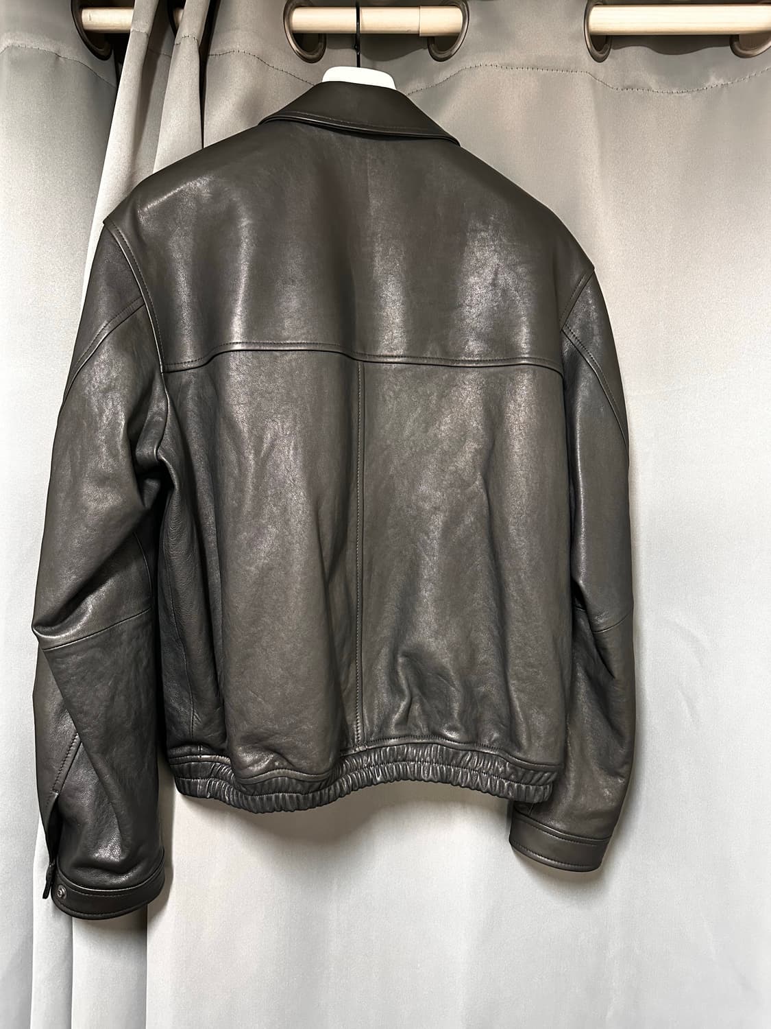 [M] 유니온블루 이태리 램스킨 싱글 자켓 블랙 상품이미지3