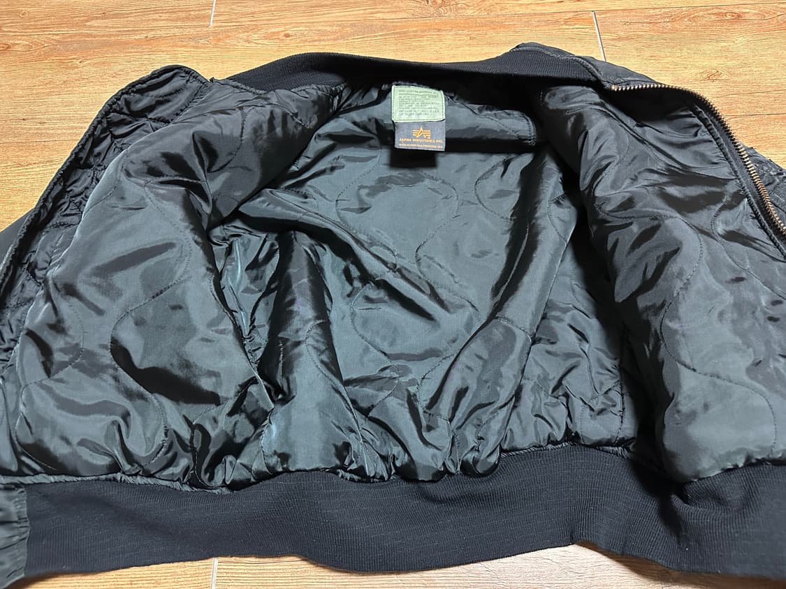 90~00s 민수용 알파인더스트리 ma1 자켓 블랙 미제🇺🇸 상품이미지5