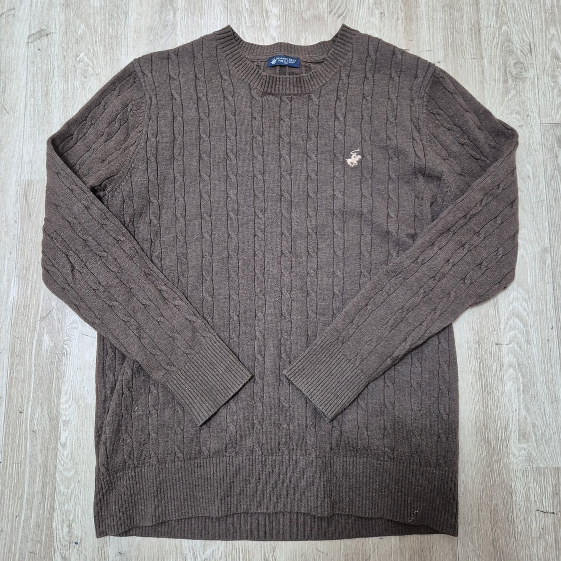 비버리힐즈폴로클럽 스몰포니 모직 꽈배기 니트 상품이미지1