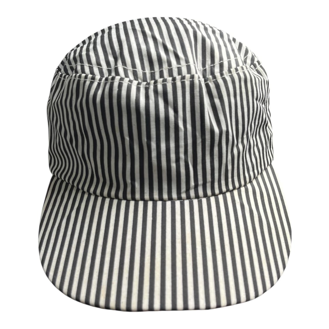 스트라이프 워크캡 블랙 화이트 상품이미지1