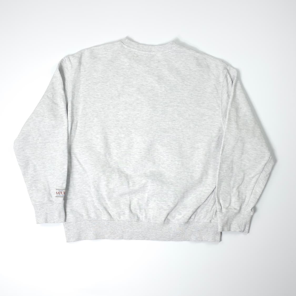 새터 자수로고 코튼 스웻셔츠 그레이 (XL) 상품이미지2